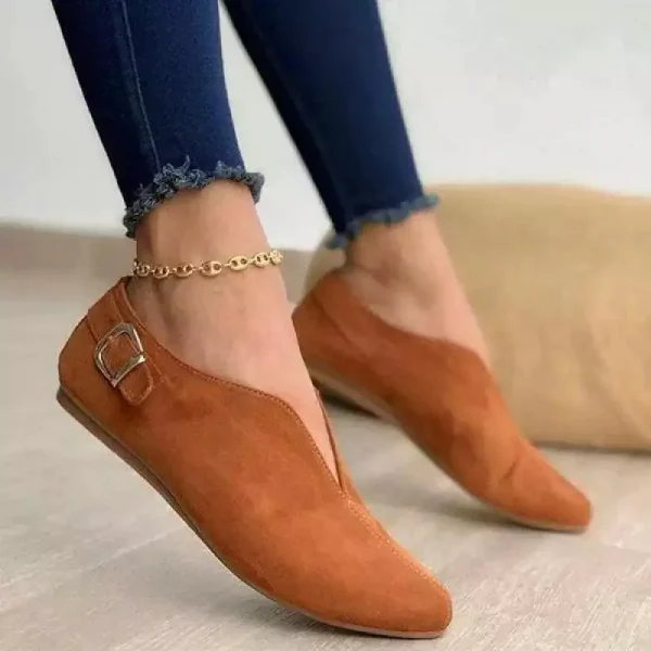 Retro Suede Flats