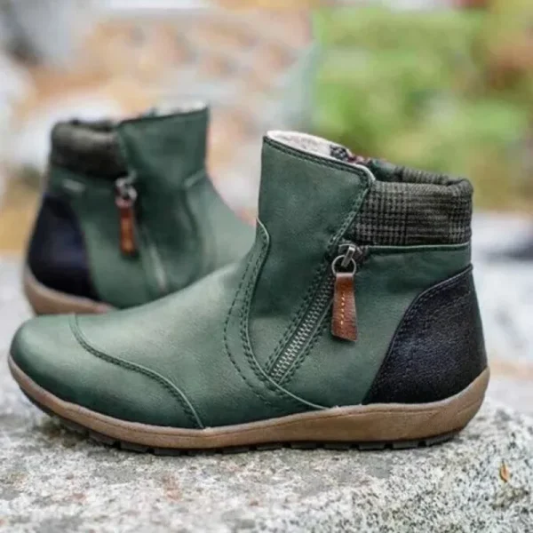 Stylish Zipper Snow Boots