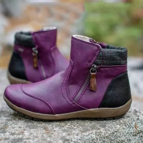 Stylish Zipper Snow Boots - Image 2